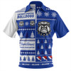 Canterbury-Bankstown Bulldogs Zip Polo Shirt Merry Christmas In The Colours We Love