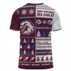 Manly Warringah Sea Eagles T-Shirt Merry Christmas In The Colours We Love