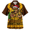 Hawthorn Hawaiian Shirt Aboriginals Christmas Pride With Merry Game Day Energy