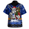 Canterbury-Bankstown Bulldogs Hawaiian Shirt Aussie Santa Christmas Joy For Festive Celebrations