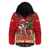 Redcliffe Dolphins Hooded Padded Jacket Aussie Santa Christmas Joy For Festive Celebrations
