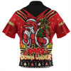 Redcliffe Dolphins Zip Polo Shirt Aussie Santa Christmas Joy For Festive Celebrations