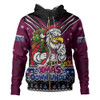 Manly Warringah Sea Eagles Hoodie Aussie Santa Christmas Joy For Festive Celebrations