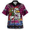 Manly Warringah Sea Eagles Hawaiian Shirt Aussie Santa Christmas Joy For Festive Celebrations