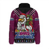 Manly Warringah Sea Eagles Padded Jacket Aussie Santa Christmas Joy For Festive Celebrations