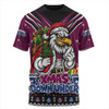 Manly Warringah Sea Eagles T-Shirt Aussie Santa Christmas Joy For Festive Celebrations