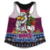 Manly Warringah Sea Eagles Women Racerback Tank Aussie Santa Christmas Joy For Festive Celebrations