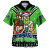 Canberra Raiders Hawaiian Shirt Aussie Santa Christmas Joy For Festive Celebrations
