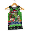 Canberra Raiders Men Tank Top Aussie Santa Christmas Joy For Festive Celebrations