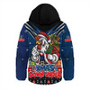 Sydney Roosters Hooded Padded Jacket Aussie Santa Christmas Joy For Festive Celebrations