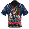 Sydney Roosters Zip Polo Shirt Aussie Santa Christmas Joy For Festive Celebrations