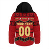 Redcliffe Dolphins Hooded Padded Jacket Christmas Glory And Timeless Team Pride Personalised Edition