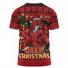 Redcliffe Dolphins T-Shirt Christmas Glory And Timeless Team Pride Personalised Edition