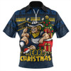 North Queensland Cowboys Zip Polo Shirt Christmas Glory And Timeless Team Pride Personalised Edition