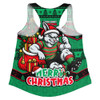 South Sydney Rabbitohs Women Racerback Tank Christmas Glory And Timeless Team Pride Personalised Edition