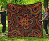 Australia ABoriginal Quilt - Aboriginal Dot Painting Flowers Style Ver02