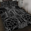 Australia Aboriginal Quilt Bed Set (White) - Torres and Turtle