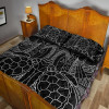 Australia Aboriginal Quilt Bed Set (White) - Torres and Turtle