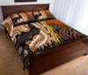 Australia Quilt Bed Set - Australian Aboriginal Sun and Emu