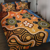 Australia Aboriginal Quilt Bed Set - Indigenous Art Patterns Ver04