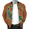Australia Aboriginal Bomber Jacket - Lizard Dot Painting Patterns
