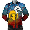 Australia Personalised Aboriginal Bomber Jacket - Aussie Indigenous Flag
