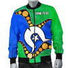 [Custom] Australia Torres Strait Islands Bomber Jacket - Flag with Aboriginal Patterns