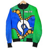 [Custom] Australia Torres Strait Islands Bomber Jacket - Flag with Aboriginal Patterns