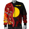 [Custom] Australia Aboriginal Bomber Jacket - Red Indigenous Flag
