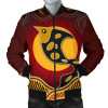 Australia Bomber Jacket - Aboriginal Dot Patterns Fish
