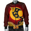 Australia Bomber Jacket - Aboriginal Dot Patterns Fish