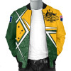 Australia Bomber Jacket - Aussie Flag (Green)