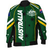 Australia Bomber Jacket - Australian Coat Of Arms (Green) Jacket