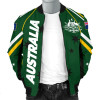 Australia Bomber Jacket - Australian Coat Of Arms (Green) Jacket