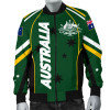Australia Bomber Jacket - Australian Coat Of Arms (Green) Jacket