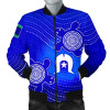 Australia Torres Strait Islanders Bomber Jacket - Torres Symbol With Turtle
