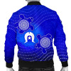 Australia Torres Strait Islanders Bomber Jacket - Torres Symbol With Turtle