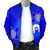 Australia Torres Strait Islanders Bomber Jacket - Torres Symbol With Turtle