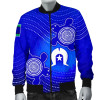 Australia Torres Strait Islanders Bomber Jacket - Torres Symbol With Turtle