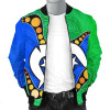 Australia Torres Strait Islands Bomber Jacket - Flag with Aboriginal Patterns