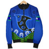 Australia Bomber Jacket - Torres Strait Dot Patterns Fish