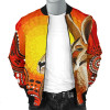 Australia Bomber Jacket - Kangaroo Jacket Aboriginal Pattern Sunset