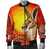 Australia Bomber Jacket - Kangaroo Jacket Aboriginal Pattern Sunset