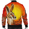 Australia Bomber Jacket - Kangaroo Jacket Aboriginal Pattern Sunset