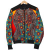 Australia Bomber Jacket - Aboriginal Sublimation Dot Pattern Style (Red)