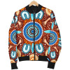 Australia Aboriginal Bomber Jacket - Indigenous Circle Dot Painting Ver02