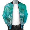 Australia Aboriginal Bomber Jacket - Torres Strait Islands in Wave