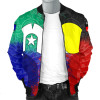 Australia Aboriginal Bomber Jacket - Australia Naidoc Week Indigenous Flag Style