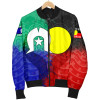 Australia Aboriginal Bomber Jacket - Australia Naidoc Week Indigenous Flag Style