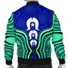 Australia Torres Strait Bomber Jacket - Torres Strait Symbol And Aboriginal Patterns